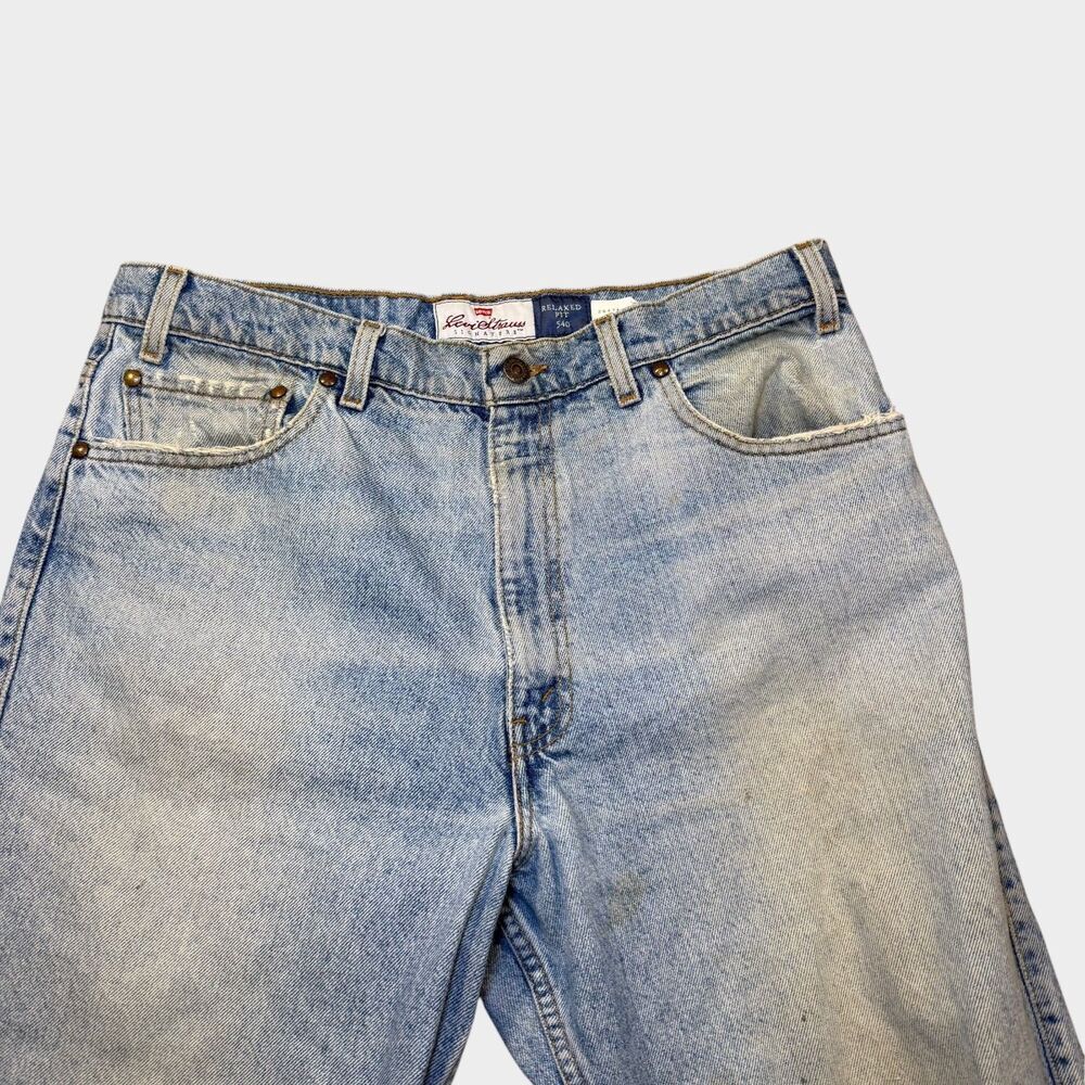 Vtg Levi’s Signature 540 Jeans Mens 36x30 Relaxed Fit Light Wash Denim 90s - Picture 8 of 15